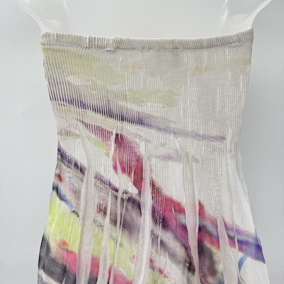 Lapis Anthropologie Smocked Strapless Floral Maxi Dress OS XS S M Multicolor - Picture 3 of 13